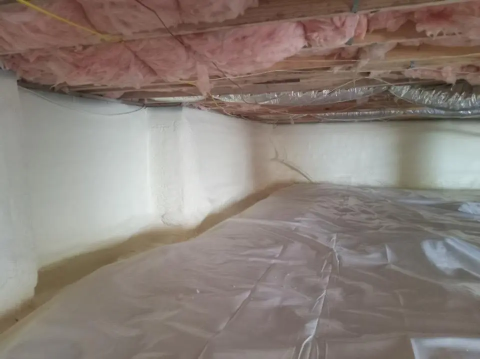 Crawl space encapsulation with closed-cell spray foam for Spray Foam Roofing in Park City
